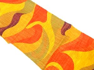 未使用品　抽象模様織り出し名古屋帯